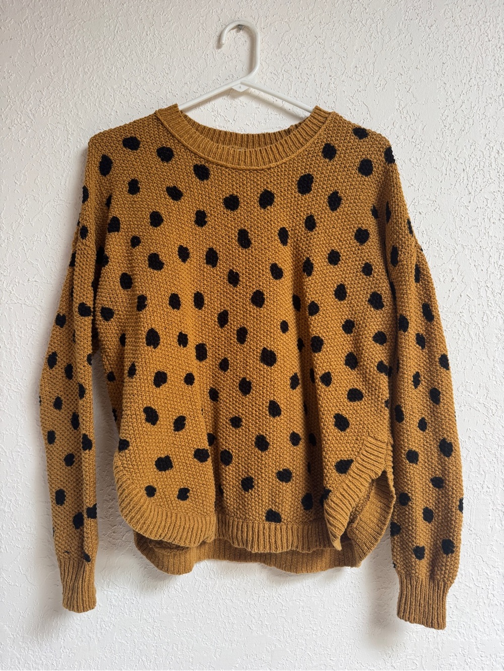 Madewell Painted Spots Pullover Sweater